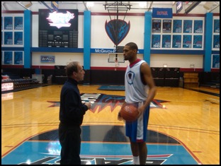 1 on 1 with Depaul player 12 2012